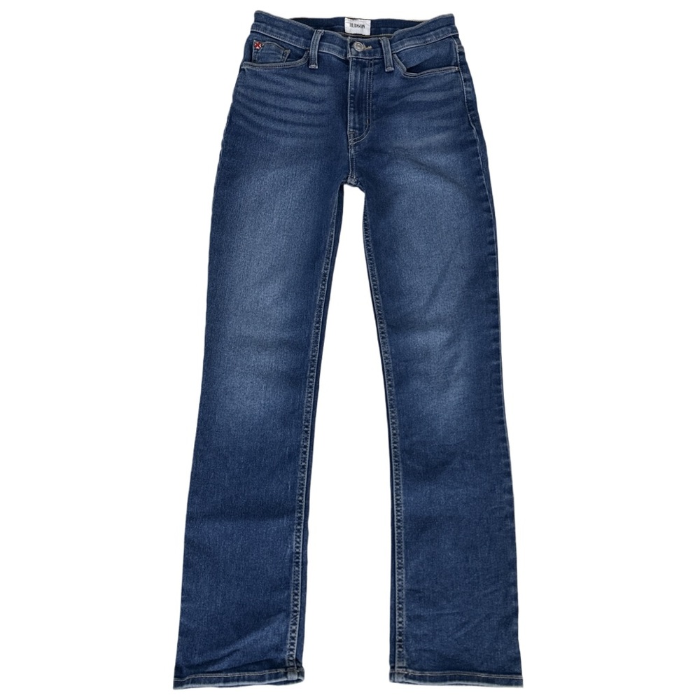 HUDSON JEANS women's medium faded high rise bootcut ankle jeans, 24".